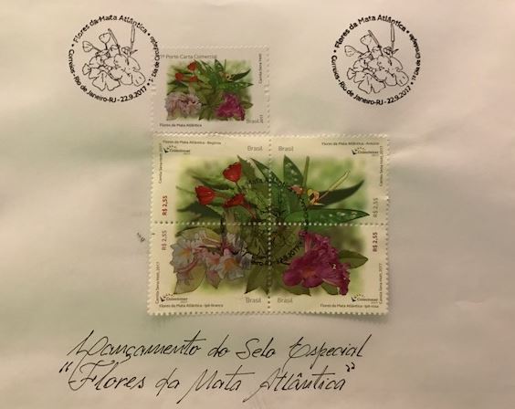 Correios lançam Emissão Especial Flores da Mata Atlântica